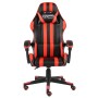 Silla gaming de cuero sintético negro y rojo de , Sillas de oficina - Ref: Foro24-20519, Precio: 121,70 €, Descuento: %