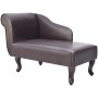 Diván de cuero sintético marrón de , Divanes - Ref: Foro24-242404, Precio: 211,23 €, Descuento: %
