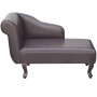 Diván de cuero sintético marrón de , Divanes - Ref: Foro24-242404, Precio: 211,23 €, Descuento: %