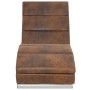 Diván de piel de ante artificial marrón de , Divanes - Ref: Foro24-281294, Precio: 241,24 €, Descuento: %