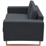 Set de sofás de 2 y 3 plazas gris oscuro de , Sofás - Ref: Foro24-273816, Precio: 925,83 €, Descuento: %