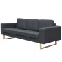 Set de sofás de 2 y 3 plazas gris oscuro de , Sofás - Ref: Foro24-273816, Precio: 925,83 €, Descuento: %