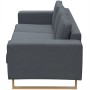 Set de sofás de 2 y 3 plazas gris oscuro de , Sofás - Ref: Foro24-273816, Precio: 925,83 €, Descuento: %