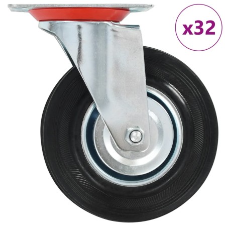 Ruedas giratorias 32 unidades 125 mm de , Manipulación de materiales - Ref: Foro24-277975, Precio: 202,15 €, Descuento: %