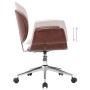 Silla de comedor giratoria cuero sintético marrón de , Sillas de comedor - Ref: Foro24-287393, Precio: 171,29 €, Descuento: %