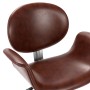 Silla de comedor giratoria cuero sintético marrón de , Sillas de comedor - Ref: Foro24-287393, Precio: 171,29 €, Descuento: %