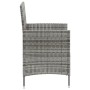 Sillas de jardín 4 unidades con cojines ratán sintético gris de , Sillas de jardín - Ref: Foro24-316690, Precio: 294,96 €, De...