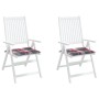 Cojines de silla de jardín 2 uds tela a cuadros rojo 50x50x3 cm de , Cojines para sillas y sofás - Ref: Foro24-314068, Precio...