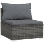 Sofá de jardín de 4 plazas con cojines ratán sintético gris de , Conjuntos de jardín - Ref: Foro24-317519, Precio: 440,61 €, ...