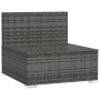 Sofá de jardín de 4 plazas con cojines ratán sintético gris de , Conjuntos de jardín - Ref: Foro24-317519, Precio: 440,61 €, ...