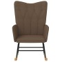 Silla mecedora de tela marrón de , Mecedoras - Ref: Foro24-327614, Precio: 109,87 €, Descuento: %