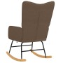 Silla mecedora de tela marrón de , Mecedoras - Ref: Foro24-327614, Precio: 109,87 €, Descuento: %
