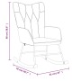 Silla mecedora de tela marrón de , Mecedoras - Ref: Foro24-327614, Precio: 109,87 €, Descuento: %
