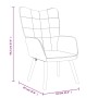 Sillón de relax con reposapiés tela rojo tinto de , Sillones - Ref: Foro24-327938, Precio: 139,98 €, Descuento: %