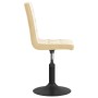 Sillas de comedor giratorias 2 uds terciopelo crema de , Sillas de comedor - Ref: Foro24-335740, Precio: 114,42 €, Descuento: %