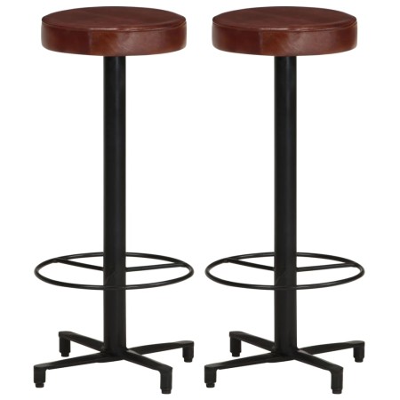 Taburetes de barra de cocina 2 unidades cuero auténtico 76 cm de , Taburetes de cocina - Ref: Foro24-321967, Precio: 171,37 €...