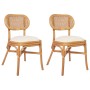 Sillas de comedor 2 unidades lino de , Sillas de comedor - Ref: Foro24-325478, Precio: 222,33 €, Descuento: %
