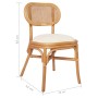 Sillas de comedor 2 unidades lino de , Sillas de comedor - Ref: Foro24-325478, Precio: 222,33 €, Descuento: %
