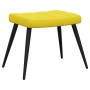 Sillón de relax con reposapiés tela amarillo mostaza de , Sillones - Ref: Foro24-327959, Precio: 124,05 €, Descuento: %