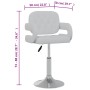 Sillas de comedor giratorias 2 unidades cuero sintético blanco de , Sillas de comedor - Ref: Foro24-335557, Precio: 159,84 €,...