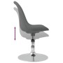 Sillas de comedor giratorias 4 unidades tela gris claro de , Sillas de comedor - Ref: Foro24-338319, Precio: 280,24 €, Descue...