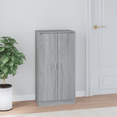 Mueble zapatero madera contrachapada gris Sonoma 55x35x108 cm de , Zapateros y organizadores de calzado - Ref: Foro24-342669,...