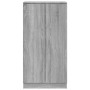 Mueble zapatero madera contrachapada gris Sonoma 55x35x108 cm de , Zapateros y organizadores de calzado - Ref: Foro24-342669,...