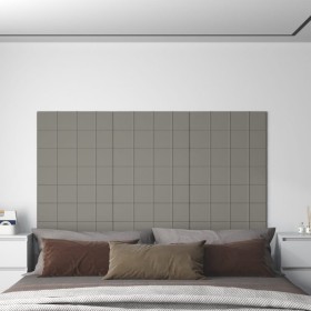 Paneles de pared 12 uds terciopelo gris claro 60x15 cm 1,08 m² de , Recubrimiento de paredes - Ref: Foro24-344063, Precio: 39...