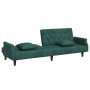 Sofá cama con reposabrazos terciopelo verde oscuro de , Sofás - Ref: Foro24-351946, Precio: 319,29 €, Descuento: %