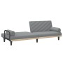 Sofá cama con reposabrazos tela gris claro de , Sofás - Ref: Foro24-351931, Precio: 265,95 €, Descuento: %