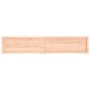 Estante de pared madera maciza roble sin tratar 200x40x(2-6) cm de , Estantes y estanterías - Ref: Foro24-363607, Precio: 117...