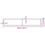 Estante de pared madera maciza roble sin tratar 200x40x(2-6) cm de , Estantes y estanterías - Ref: Foro24-363607, Precio: 117...