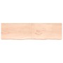 Estante de pared madera maciza roble sin tratar 220x60x(2-4) cm de , Estantes y estanterías - Ref: Foro24-363618, Precio: 144...