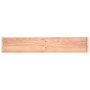 Estante pared madera roble tratada marrón claro 220x40x(2-6) cm de , Estantes y estanterías - Ref: Foro24-363735, Precio: 108...