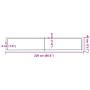 Estante pared madera roble tratada marrón claro 220x40x(2-6) cm de , Estantes y estanterías - Ref: Foro24-363735, Precio: 108...