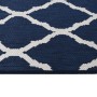 Alfombra de exterior azul marino y blanca reversible 100x200 cm de , Protectores para exterior - Ref: Foro24-364784, Precio: ...