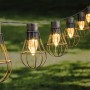 HI Cadena de bombillas LED solares de jardín 10 uds 5,5 cm de , Mangueras y guirnaldas de luces - Ref: Foro24-435251, Precio:...