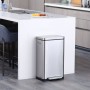EKO Cubo de basura con pedal X-Cube 30 L plateado mate de , Contenedores de residuos - Ref: Foro24-439997, Precio: 127,28 €, ...