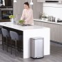 EKO Cubo de basura con pedal X-Cube 30 L plateado mate de , Contenedores de residuos - Ref: Foro24-439997, Precio: 127,28 €, ...