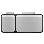 EKO Cubo de pedal EcoCasa 3x15 L plateado mate de , Contenedores de residuos - Ref: Foro24-440011, Precio: 133,85 €, Descuent...