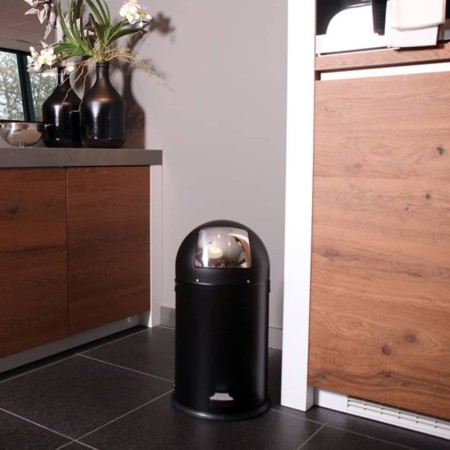 EKO Cubo de basura de pedal Kickcan 33 L negro mate de , Contenedores de residuos - Ref: Foro24-440045, Precio: 119,41 €, Des...