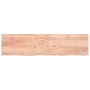 Encimera baño madera maciza tratada marrón claro 200x50x(2-4)cm de , Encimeras - Ref: Foro24-3156173, Precio: 133,06 €, Descu...