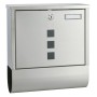 HI Buzón con compartimento de periódicos acero inox 30,5x9,6x33,5 cm de , Ranuras de correo - Ref: Foro24-445595, Precio: 39,...