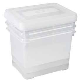 Curver Juego de cajas de almacenamiento Handy transparente 3x20L de , Cestas para almacenaje - Ref: Foro24-443852, Precio: 38...
