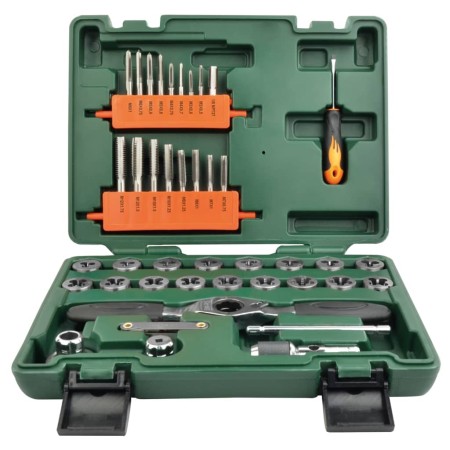 Brüder Mannesmann Juego de machos y terrajas manuales de 40 piezas de , Roscas - Ref: Foro24-443687, Precio: 81,53 €, Descuen...