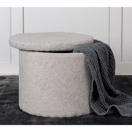 Venture Home Puf Dunken felpa gris 51x51x43 cm de , Otomanas - Ref: Foro24-444802, Precio: 73,02 €, Descuento: %