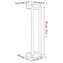 Toallero de madera maciza de pino 23x18x90 cm de , Toalleros - Ref: Foro24-822397, Precio: 18,55 €, Descuento: %