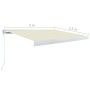 Toldo de carrete manual color crema 300x250 cm de , Toldos - Ref: Foro24-3052669, Precio: 501,91 €, Descuento: %