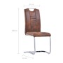 Juego de comedor 9 piezas piel de ante artificial marrón de , muebles para cocinas y comedores - Ref: Foro24-3053174, Precio:...