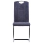Juego de comedor 9 piezas piel de ante artificial gris de , muebles para cocinas y comedores - Ref: Foro24-3053176, Precio: 7...